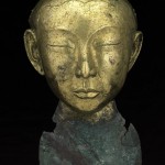 china funerary mask of a young woman